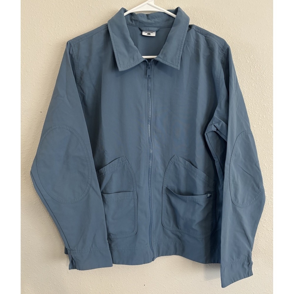 Sorel Sundowner Chore Jacket Womens L Slate Blue Nylon Utility Lightweight